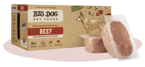 Big Dog - Raw - BARF - Frozen Dog Food: BEEF