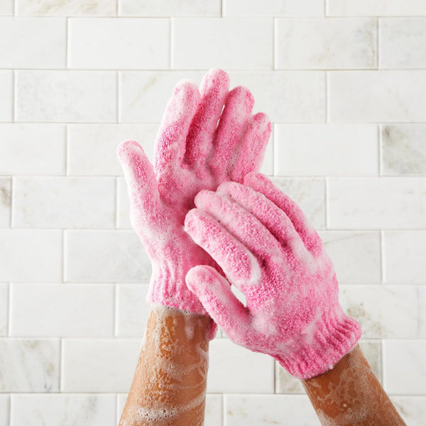 Exfoliating Dog Washing Gloves - Pink Only (2 gloves per pack)