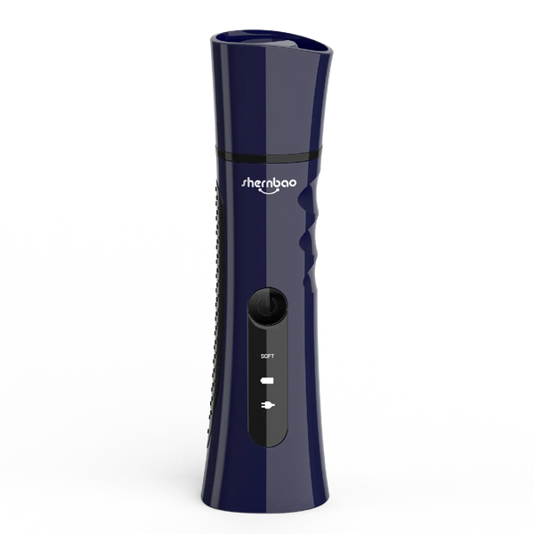 Navy blue Shernbao cordless pet nail grinder with grip handle