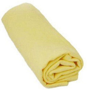 Single roll of bright yellow fabric with one roll laid open to show the sheer, lightweight material against a plain white background.