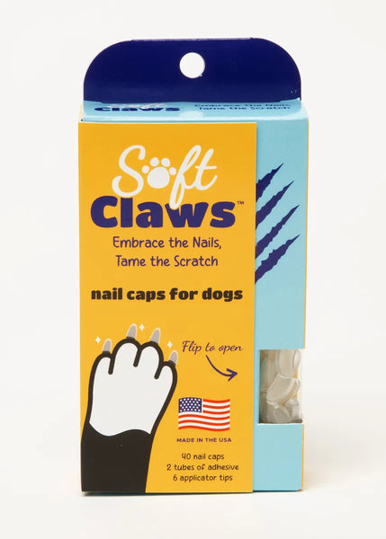 Soft Claws -  Nail Caps for Dogs - 40 Count Pack (X-Large) Various Colours