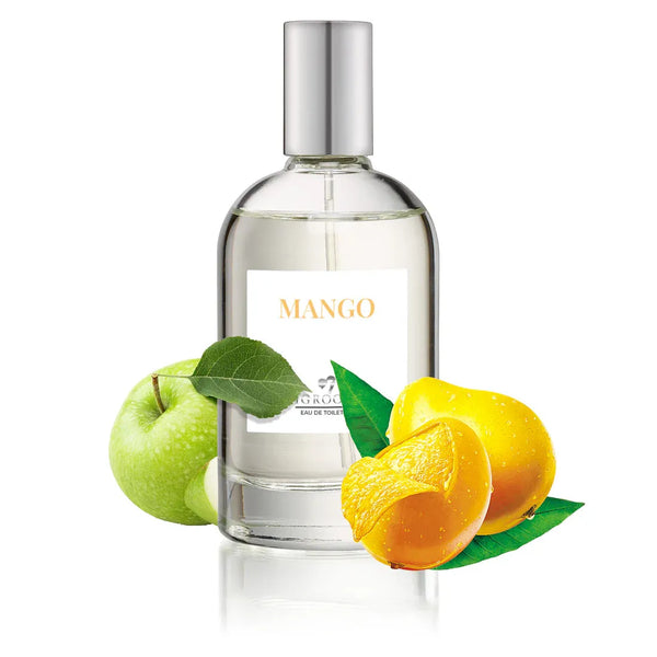 iGroom Mango perfume bottle with green apple and mango
