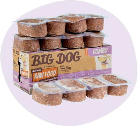 Big Dog - Raw - BARF - Frozen Dog Food: COMBO